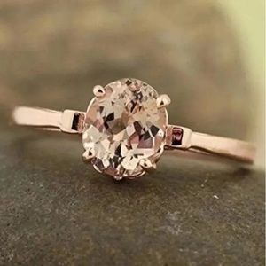 14k Natural Morganite Ring